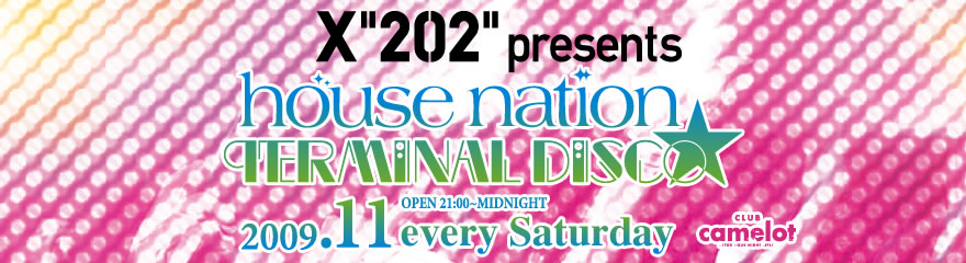 house nation beach'09 Release Party@<br>2009.7.11.sat @ camelot OPEN 21:00 - midnight DJs : U5 (Prog5) / YUMMY / Grays / k.ando